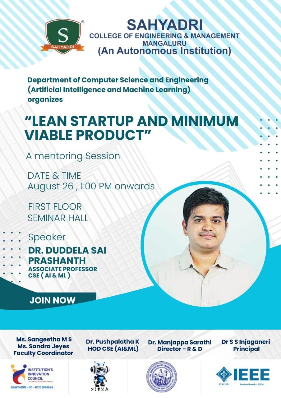 Mentoring Session: Lean Startup and Minimum Viable Product