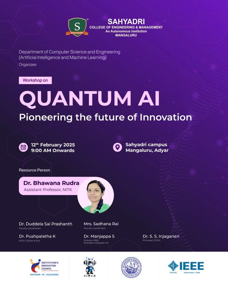 Workshop: QUANTUM AI - Pioneering the Future of Innovation